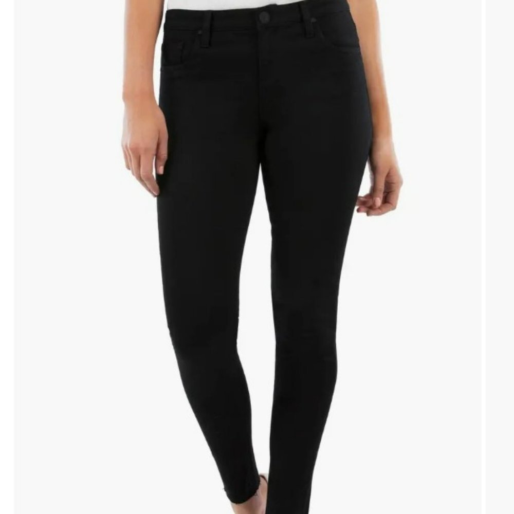 KUT from the Kloth Donna High-Rise Ankle Skinny Jeans in Black Size 6‎ - Picture 12 of 12
